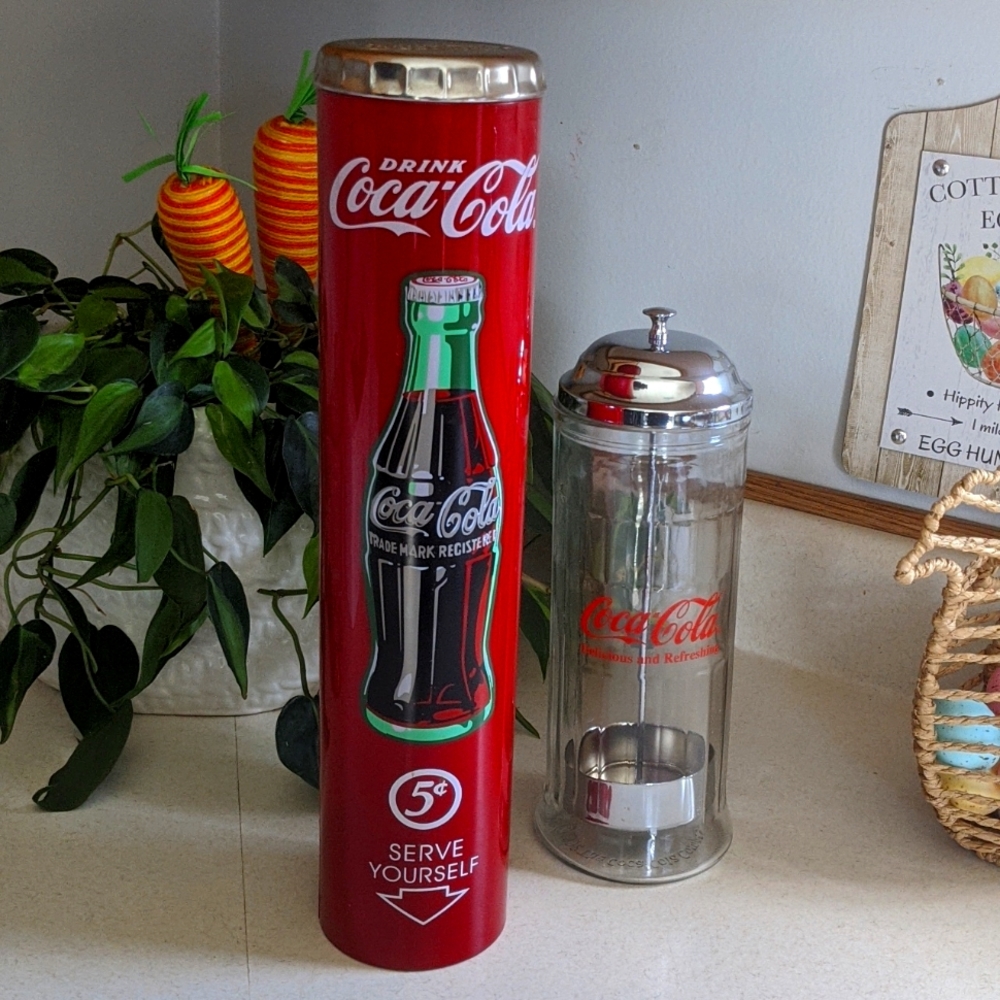 90's Retro style Coca-Cola cup dispenser